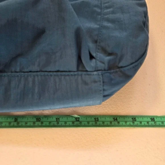 Baggallini Teal Nylon Shoulder Bag Tote Bag Purse - Picture 6 of 9